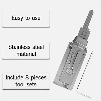 🔥 HOT SALE 49% OFF ⚒️ SS001 Pro Stainless Steel Universal Locksmith Training Tool – Compatible with All Lock Types