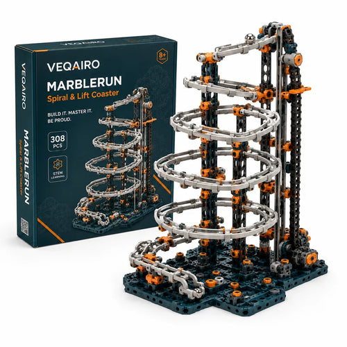 VEQAIRO MarbleRun Spiral Lift Coaster