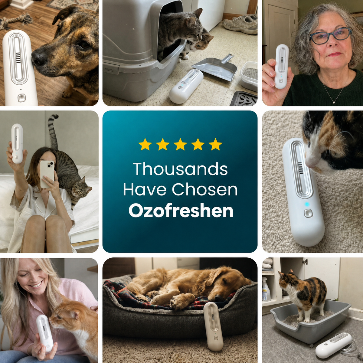 OzoFreshen Pet Odor Air Purifier 9