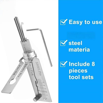 🔥 HOT SALE 49% OFF ⚒️ SS001 Pro Stainless Steel Universal Locksmith Training Tool – Compatible with All Lock Types